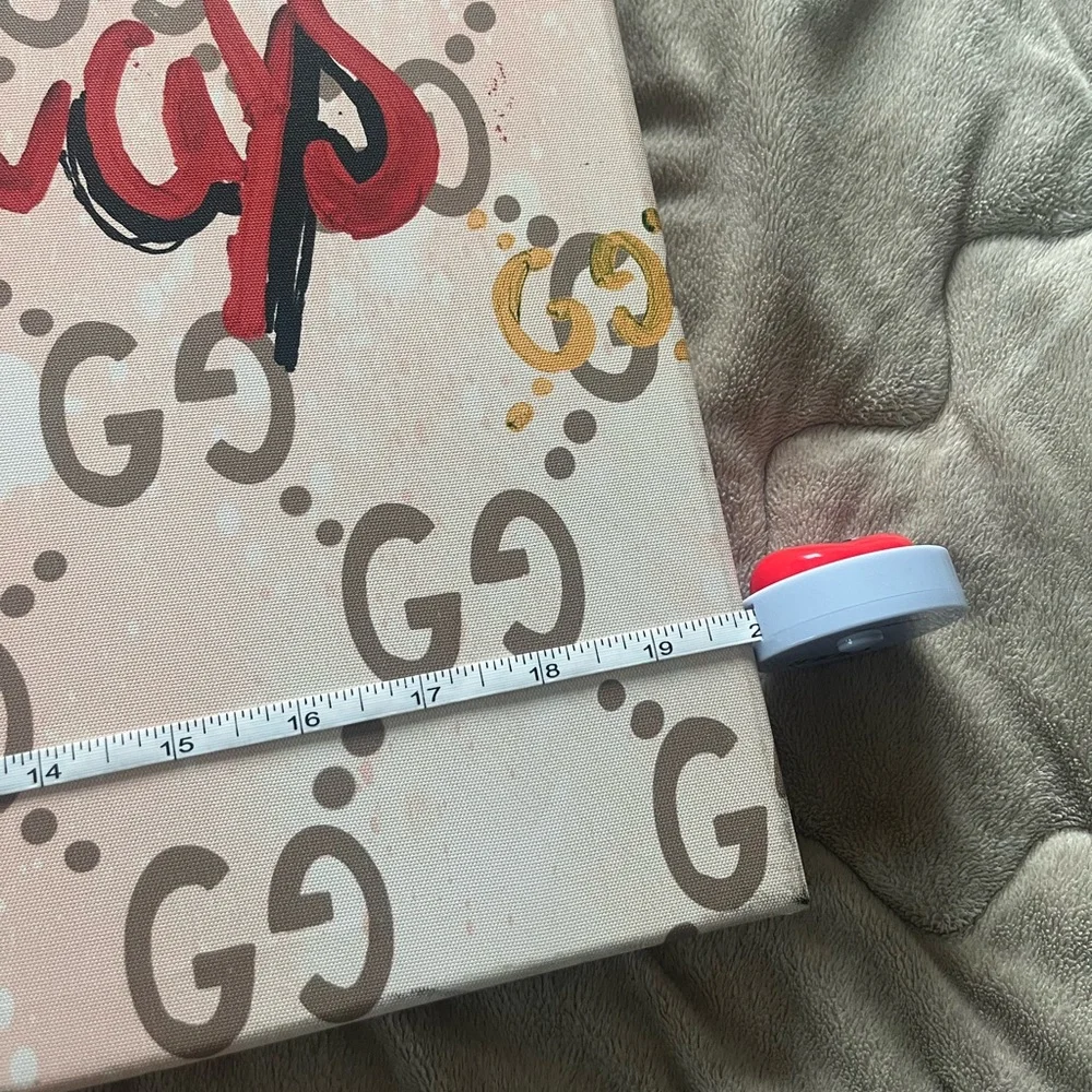 Life is Gucci always Pink barbiecore painting print‎